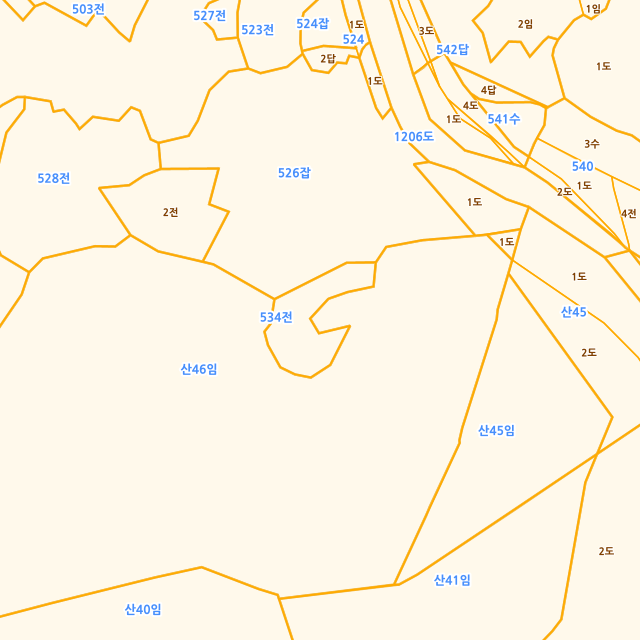 전라남도 보성군 벌교읍 장좌리 534 지적도