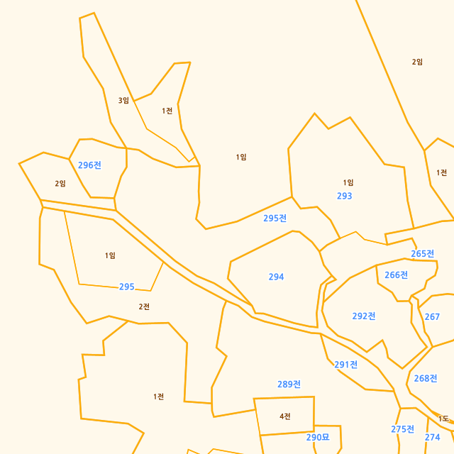 전라남도 해남군 화원면 인지리 295 지적도