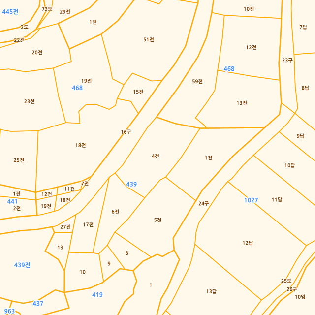 전라남도 영암군 덕진면 장선리 439-4 지적도