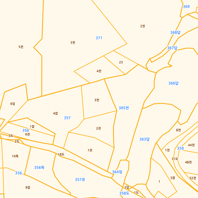전라남도 무안군 삼향읍 왕산리 357-3 지적도
