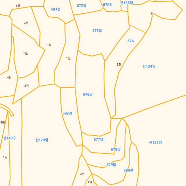 전라남도 함평군 손불면 동암리 676 지적도