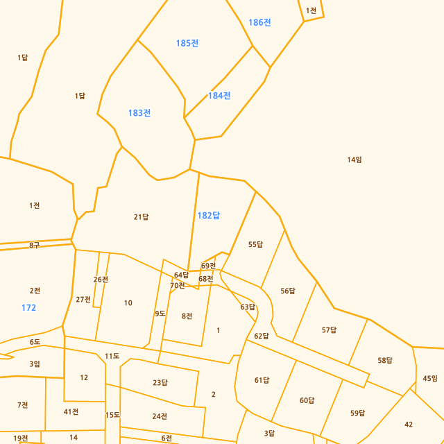 경상북도 경주시 조양동 182 지적도