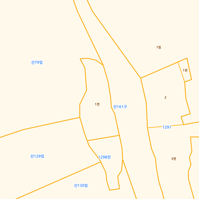 경상북도 경주시 안강읍 산대리 1298-1 지적도