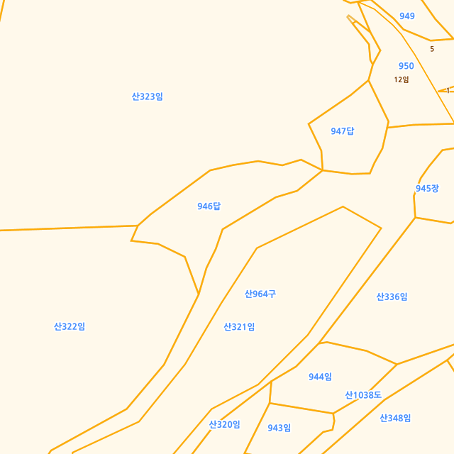 경상북도 경주시 내남면 박달리 946 지적도