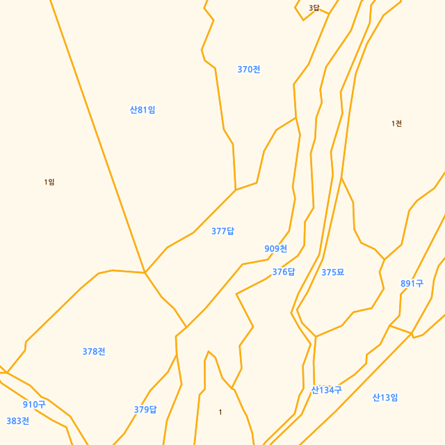 경상북도 김천시 봉산면 인의리 377 지적도