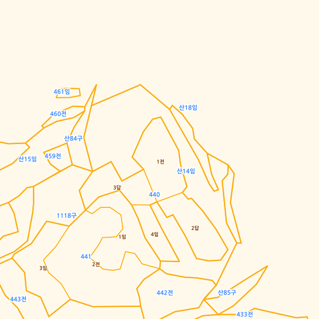 경상북도 안동시 풍천면 가곡리 440-1 지적도