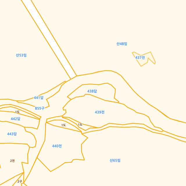 경상북도 의성군 옥산면 오류리 438 지적도