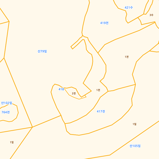 경상북도 성주군 성주읍 성산리 418-1 지적도
