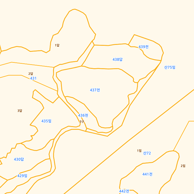 경상북도 성주군 벽진면 자산리 437 지적도