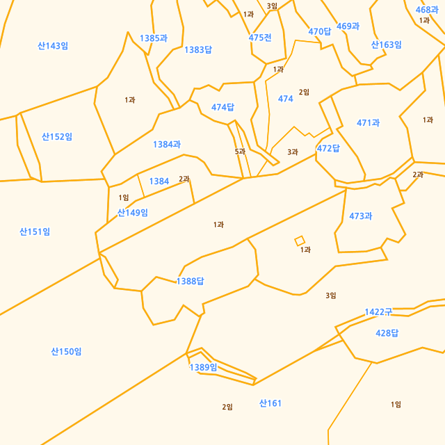 경상남도 창원시 의창구 북면 감계리 1388-1 지적도