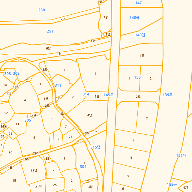 경상남도 창원시 진해구 자은동 314-7 지적도