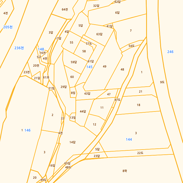 경상남도 창원시 진해구 마천동 145-43 지적도