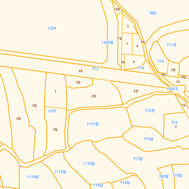경상남도 진주시 문산읍 삼곡리 713-2 지적도