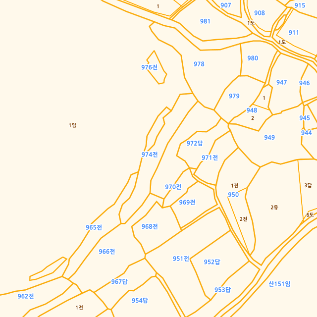 경상남도 진주시 진성면 구천리 974 지적도