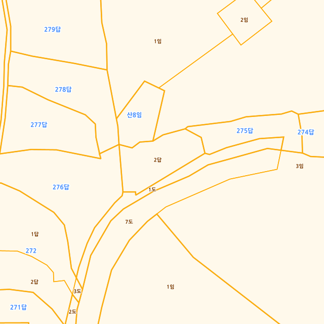 경상남도 진주시 명석면 용산리 276-2 지적도