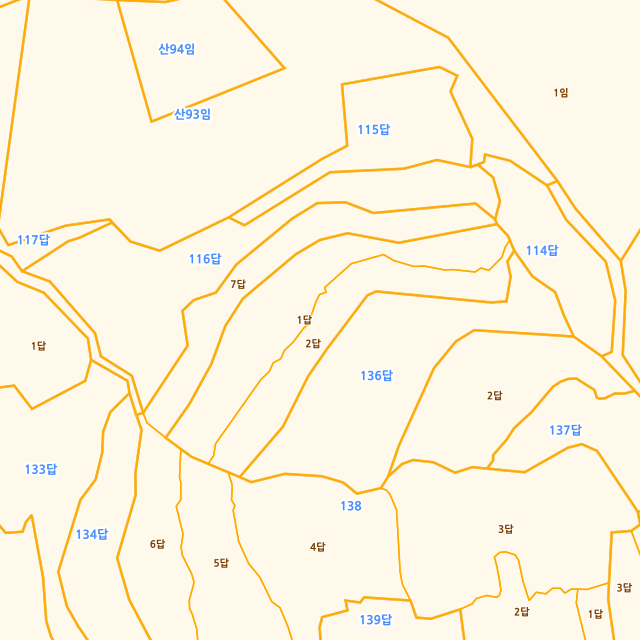 경상남도 통영시 산양읍 영운리 138-7 지적도