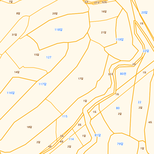 경상남도 사천시 향촌동 127-17 지적도
