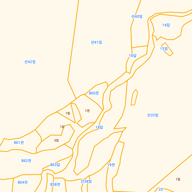 경상남도 밀양시 용평동 860 지적도
