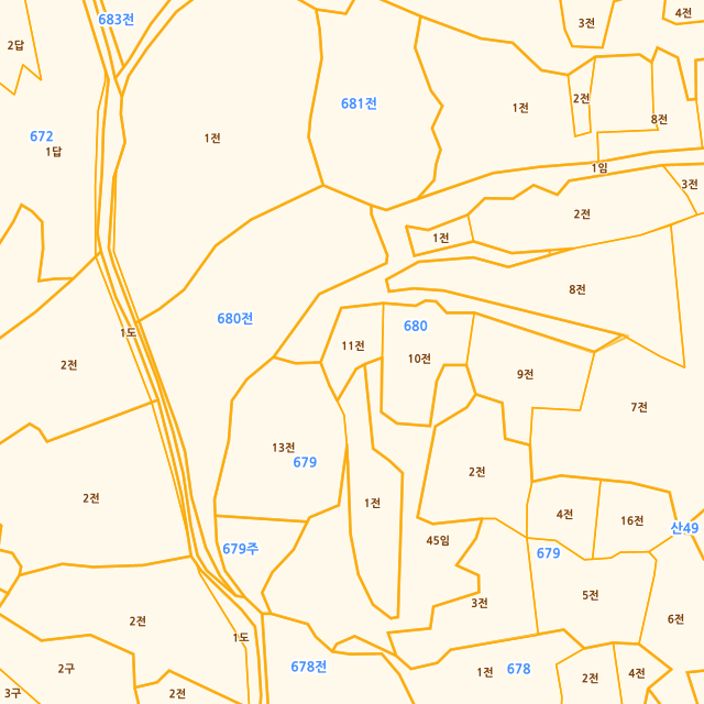 경상남도 밀양시 삼랑진읍 송지리 680-11 지적도