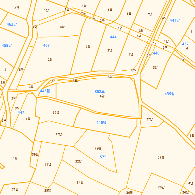 경상남도 밀양시 삼랑진읍 검세리 445-4 지적도
