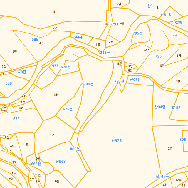 경상남도 밀양시 삼랑진읍 안태리 799 지적도