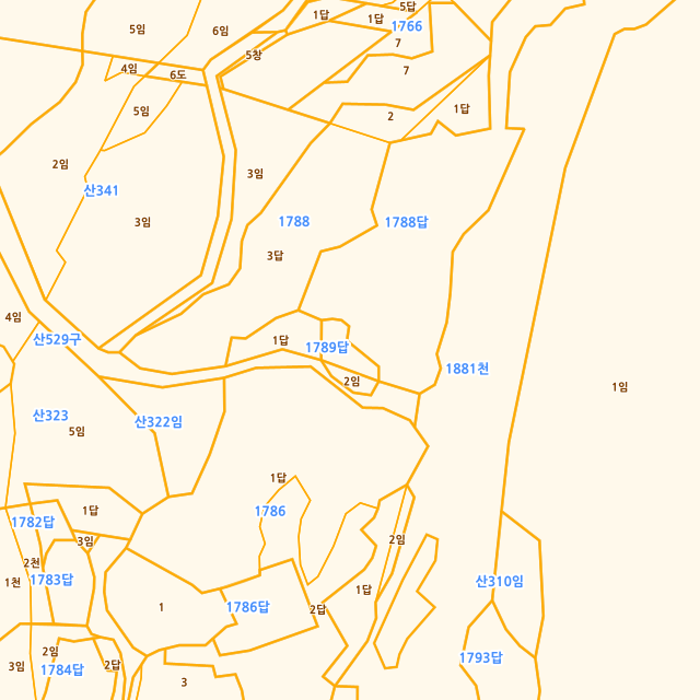경상남도 밀양시 삼랑진읍 행곡리 1789 지적도