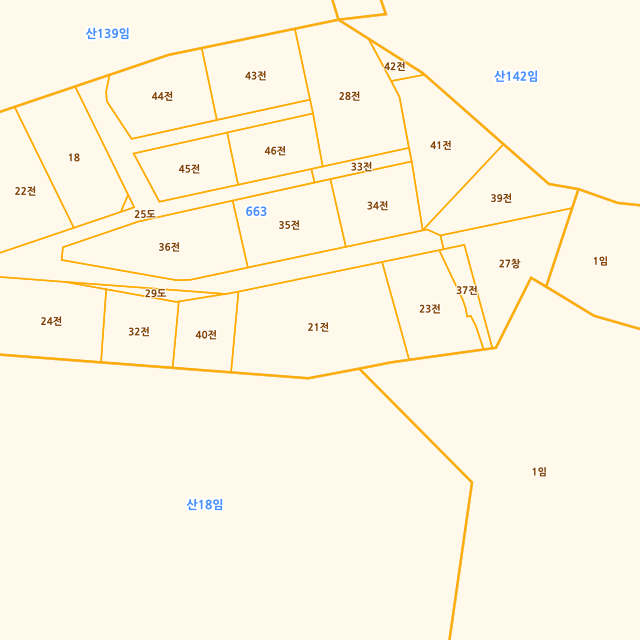 경상남도 밀양시 하남읍 남전리 663-21 지적도