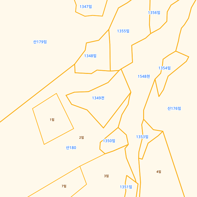 경상남도 밀양시 단장면 무릉리 1349 지적도