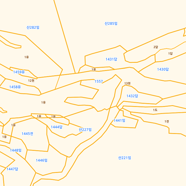 경상남도 밀양시 무안면 화봉리 1442 지적도