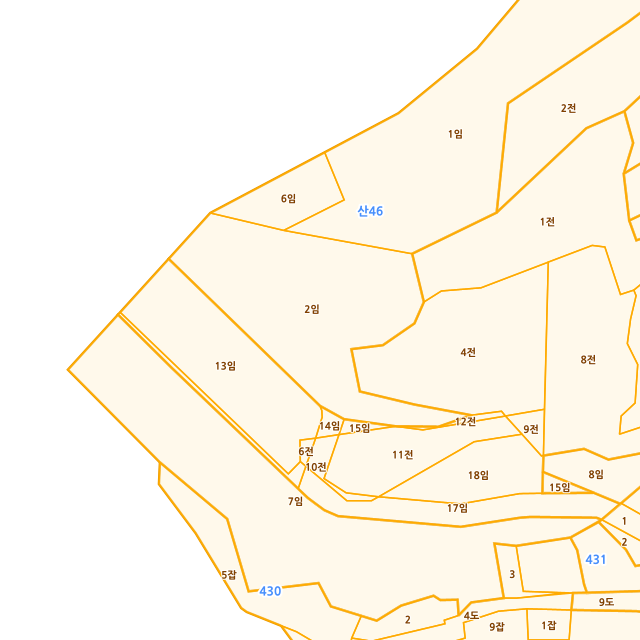경상남도 거제시 동부면 오송리 산46-2 지적도