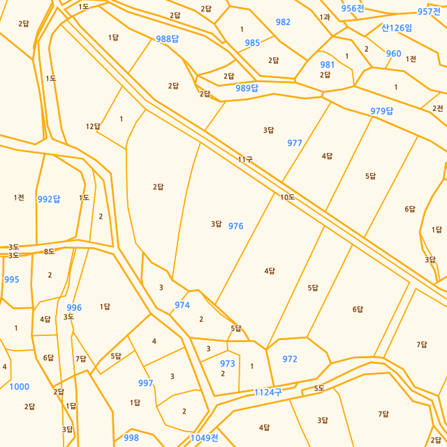 경상남도 거제시 거제면 법동리 976-3 지적도