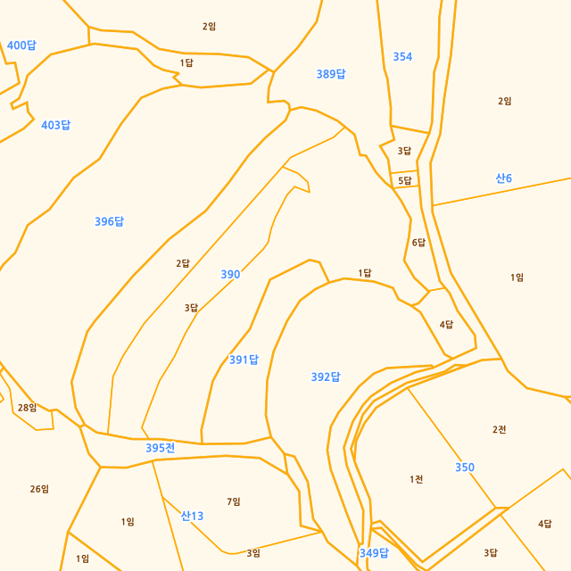 경상남도 거제시 거제면 서정리 390-1 지적도