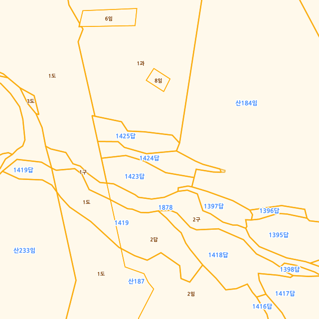 경상남도 거제시 장목면 외포리 1424 지적도