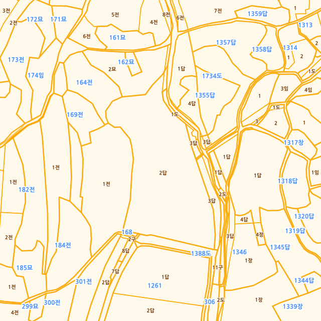 경상남도 창녕군 영산면 월령리 165-2 지적도