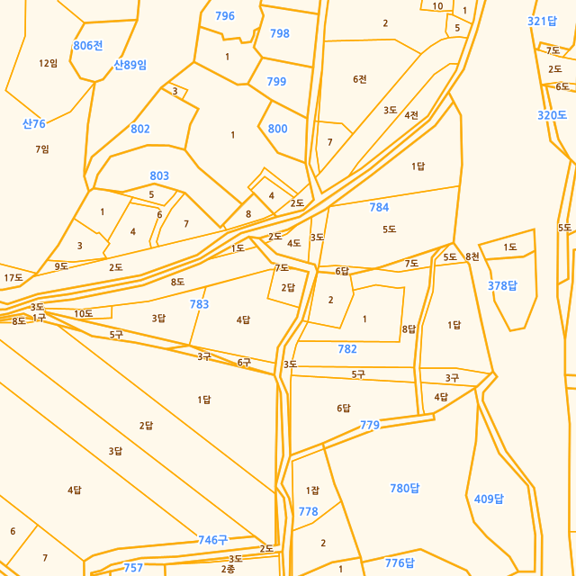 경상남도 고성군 삼산면 삼봉리 783-2 지적도