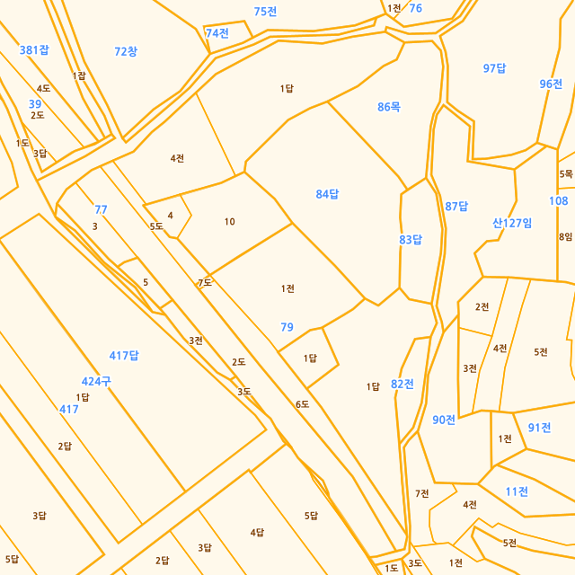 경상남도 고성군 회화면 녹명리 79-1 지적도