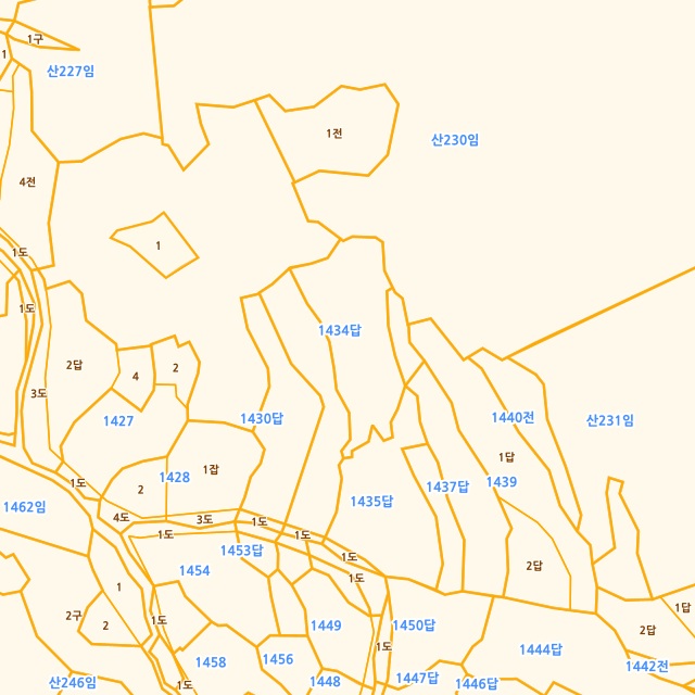 경상남도 남해군 이동면 신전리 1434 지적도