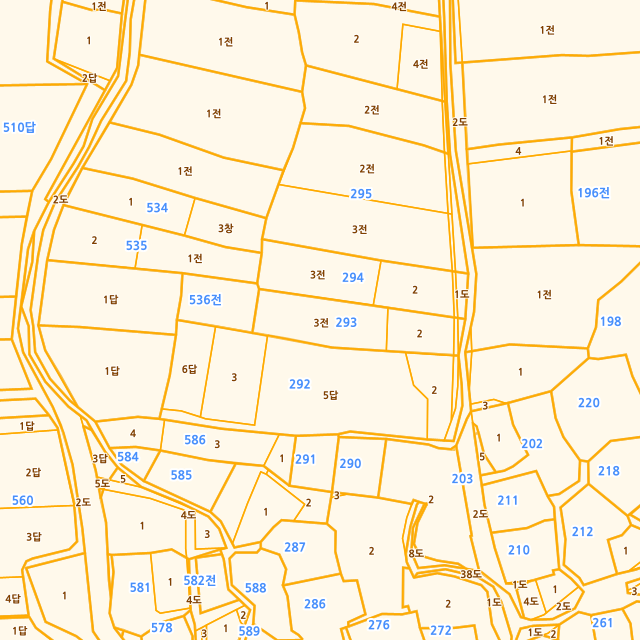 경상남도 남해군 이동면 화계리 293-3 지적도