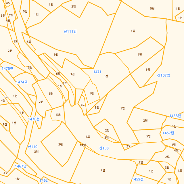 경상남도 남해군 남면 죽전리 1471-1 지적도