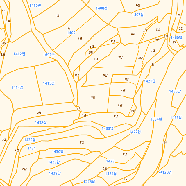 경상남도 남해군 서면 서상리 1435-4 지적도