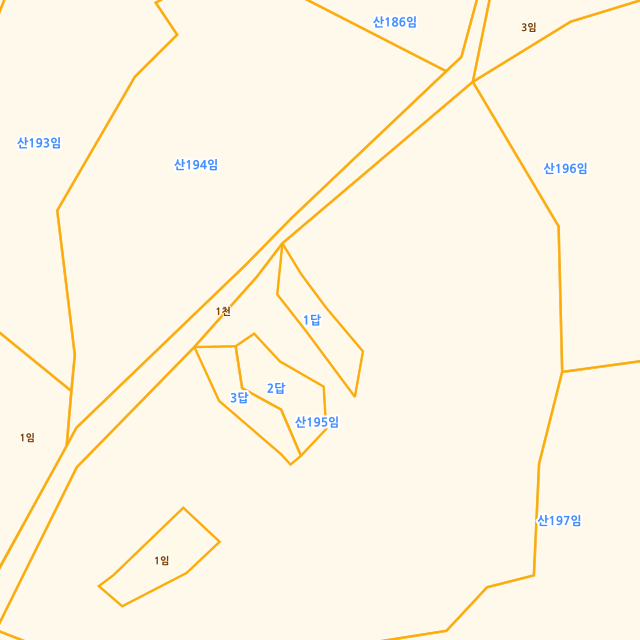 경상남도 남해군 서면 작장리 1 지적도