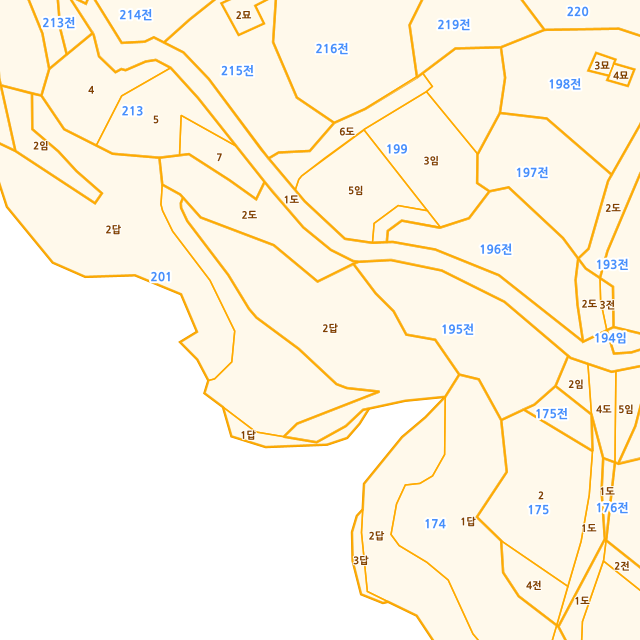경상남도 남해군 서면 작장리 200-2 지적도