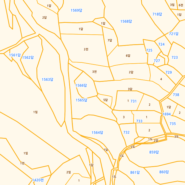 경상남도 남해군 설천면 진목리 1565 지적도