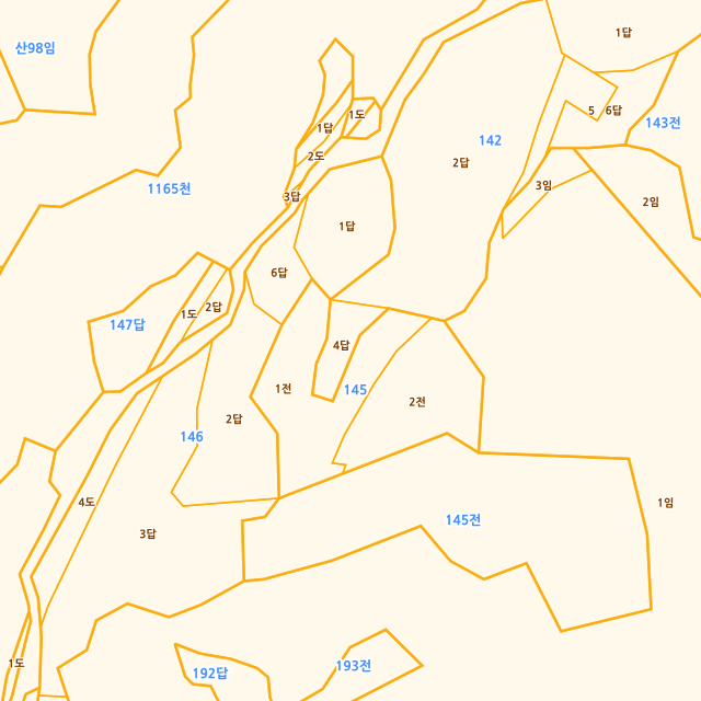 경상남도 하동군 화개면 부춘리 142-4 지적도