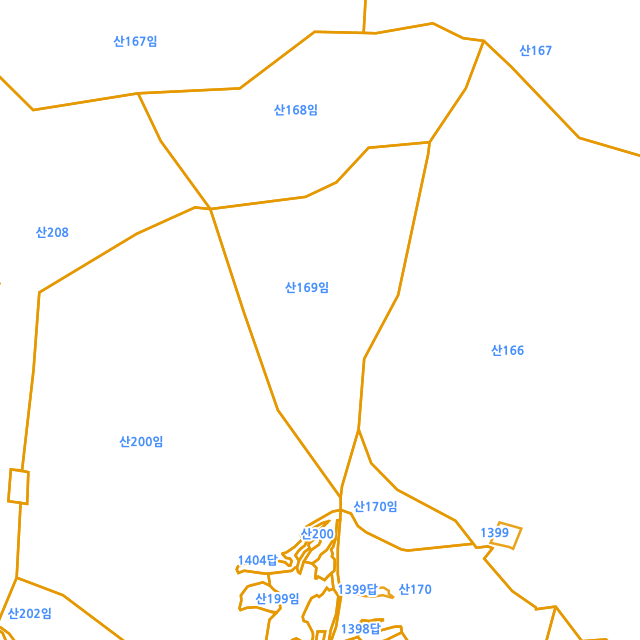 경상남도 하동군 북천면 화정리 산287 지적도