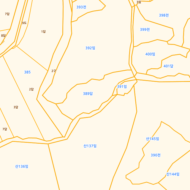 경상남도 함양군 안의면 초동리 389 지적도