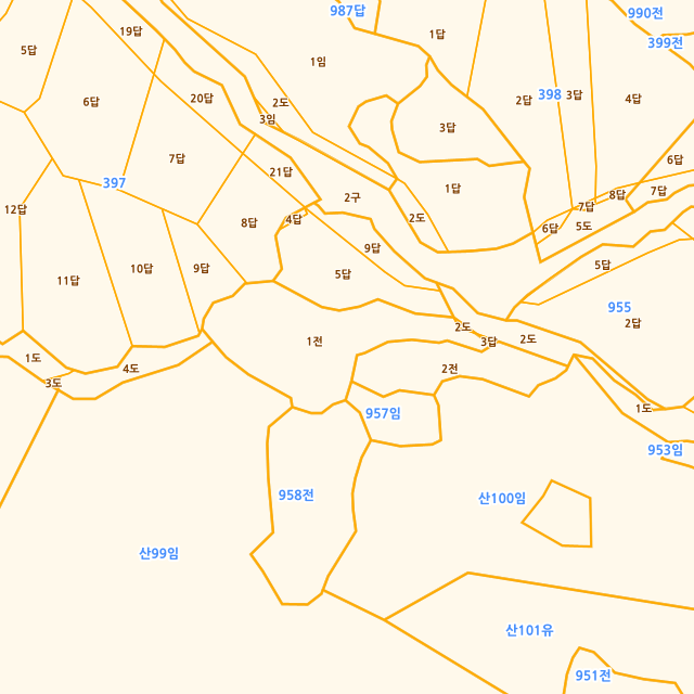 경상남도 거창군 가북면 박암리 959-1 지적도