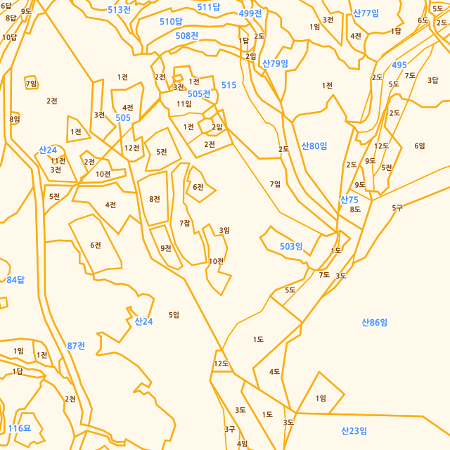 경상남도 합천군 묘산면 관기리 산85-3 지적도