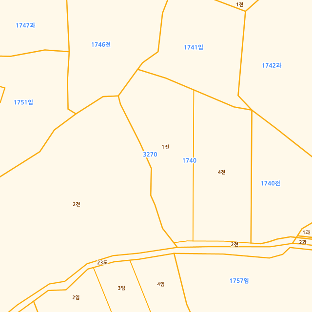제주특별자치도 제주시 회천동 1740-1 지적도