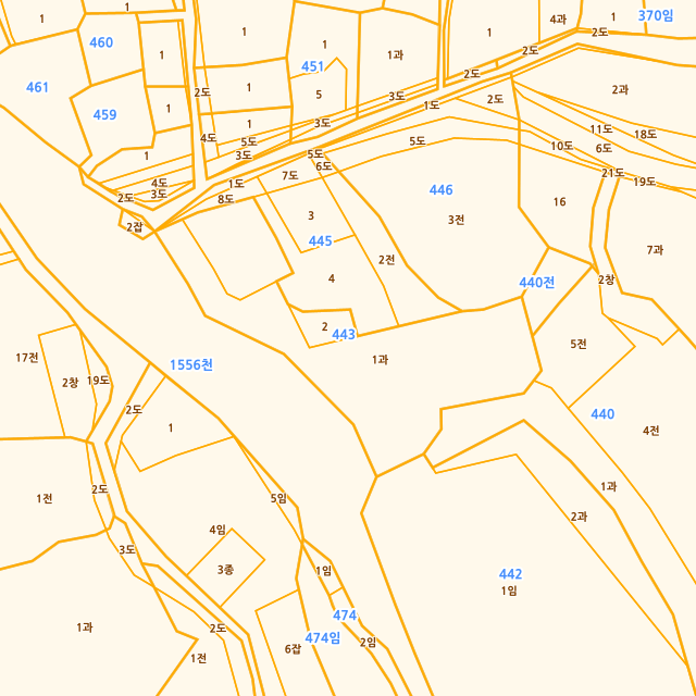 제주특별자치도 제주시 애월읍 고성리 443-1 지적도